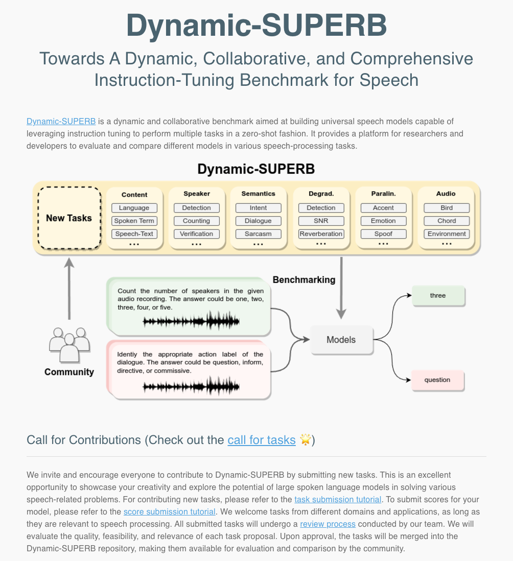 Dynamic Superb